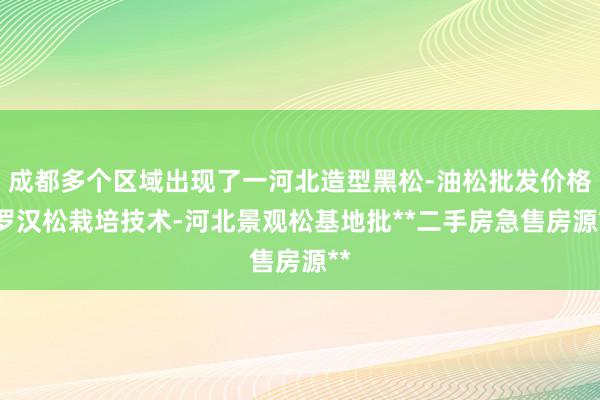 成都多个区域出现了一河北造型黑松-油松批发价格-罗汉松栽培技术-河北景观松基地批**二手房急售房源**